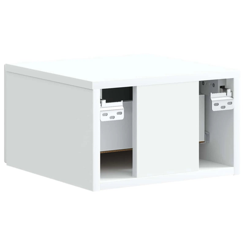Wall-Mounted Bedside Cabinet White 34.5 x 33 x 20 cm
