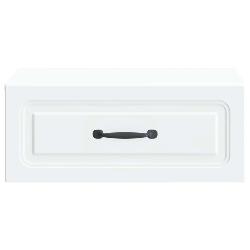 Wall-Mounted Bedside Cabinet White 49 x 34.5 x 20 cm