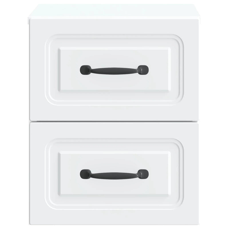 Wall-Mounted Bedside Cabinet White 34.5 x 33 x 40 cm