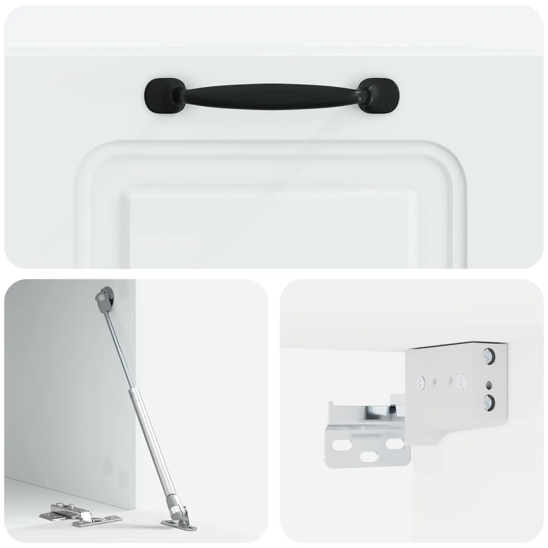 Wall-Mounted TV Cabinet White 59.5 x 41 x 30 cm Engineered Wood