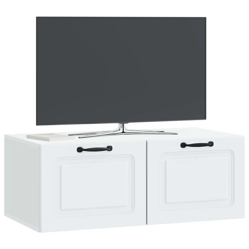 Wall-Mounted TV Cabinet White 78.5 x 41 x 30 cm Engineered Wood