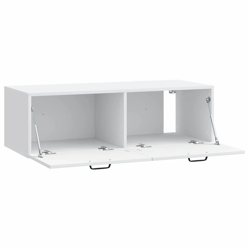 Wall-Mounted TV Cabinet White 98 x 41 x 30 cm Engineered Wood