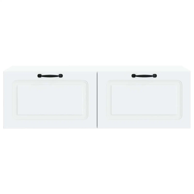 Wall-Mounted TV Cabinet White 98 x 41 x 30 cm Engineered Wood