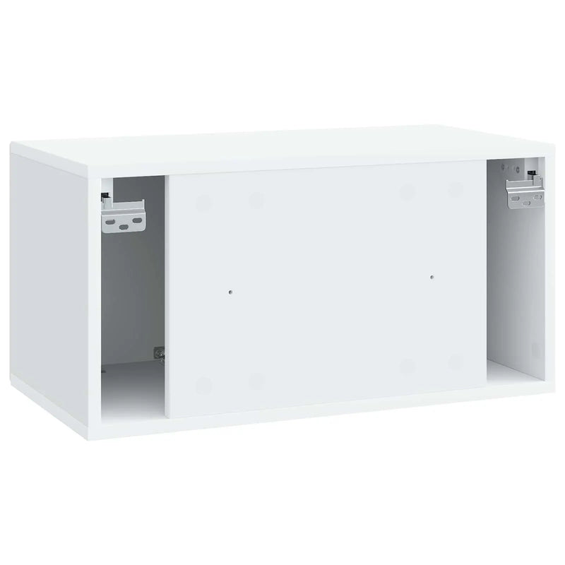 Wall-Mounted TV Cabinet White 59.5 x 31 x 30 cm Engineered Wood