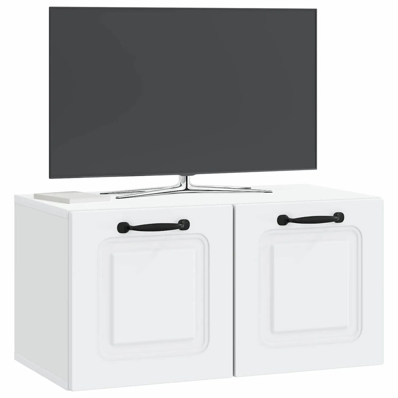 Wall-Mounted TV Cabinet White 59.5 x 31 x 30 cm Engineered Wood