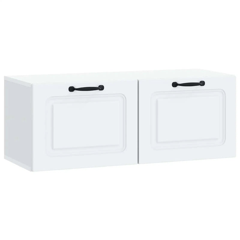 Wall-Mounted TV Cabinet White 78.5 x 31 x 30 cm Engineered Wood