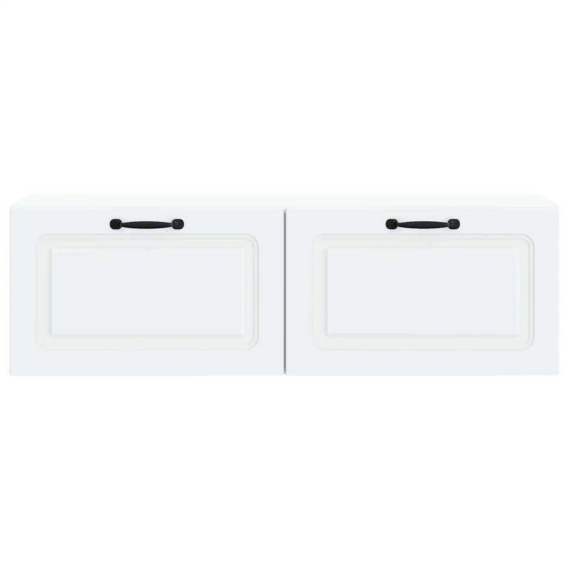 Wall-Mounted TV Cabinet White 98 x 31 x 30 cm Engineered Wood