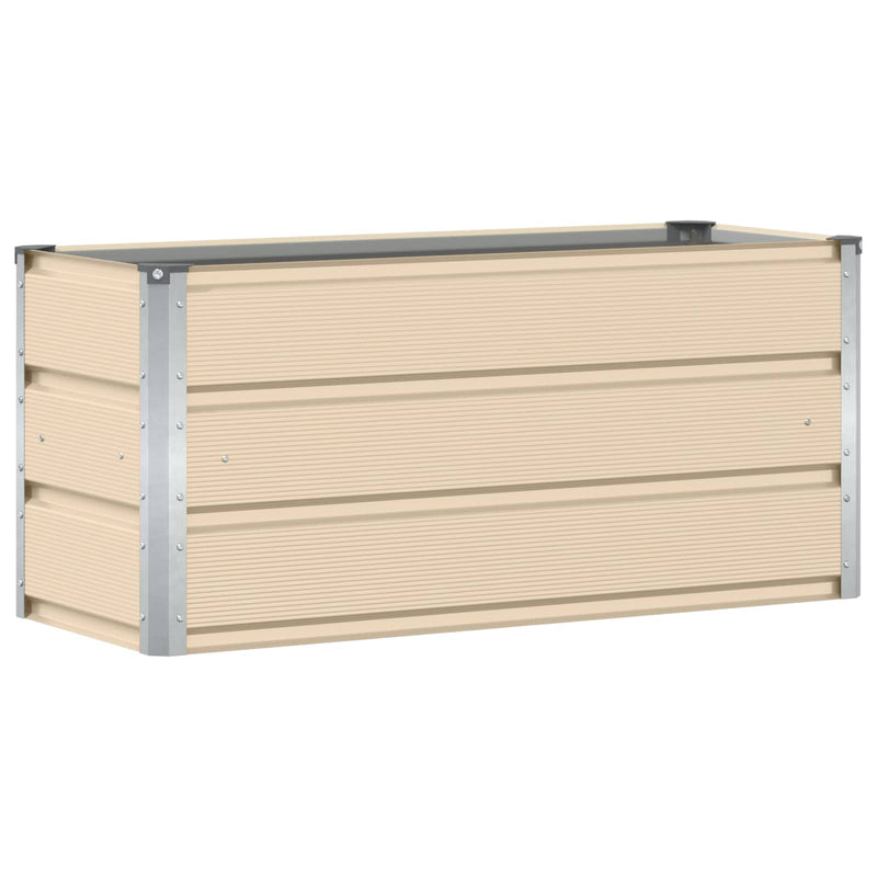 Planter Ivory 100 x 40 x 45 cm Steel