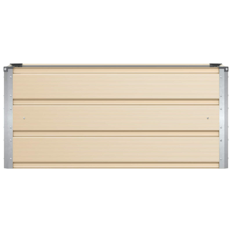 Planter Ivory 100 x 40 x 45 cm Steel