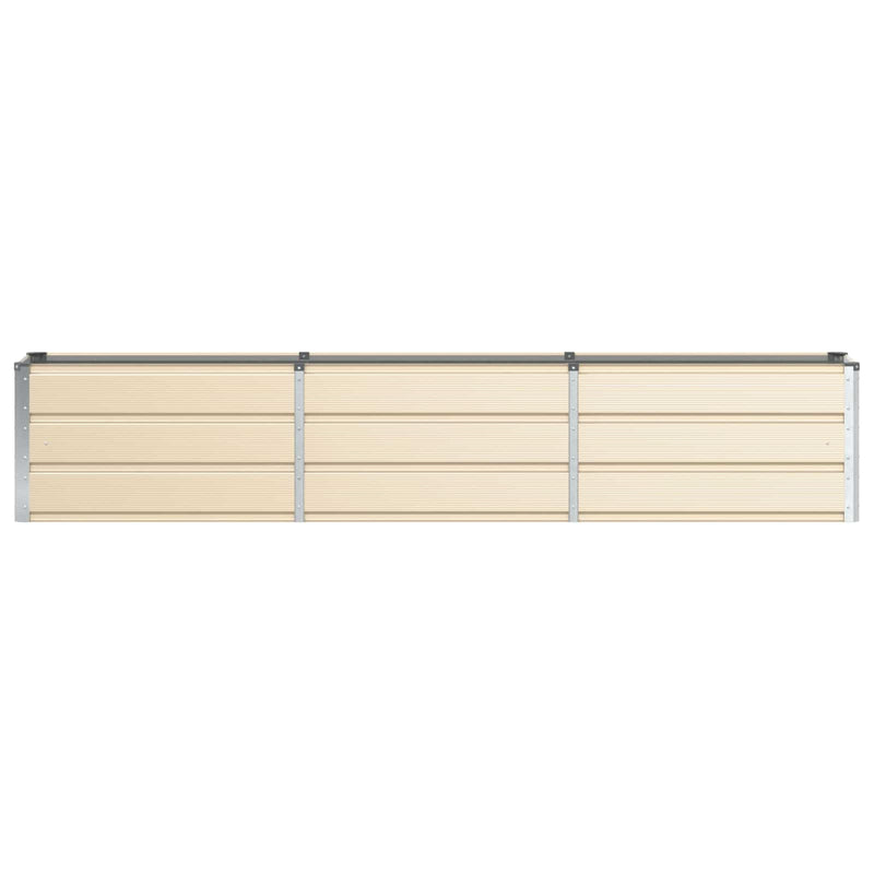 Planter Ivory 240 x 40 x 45 cm Steel