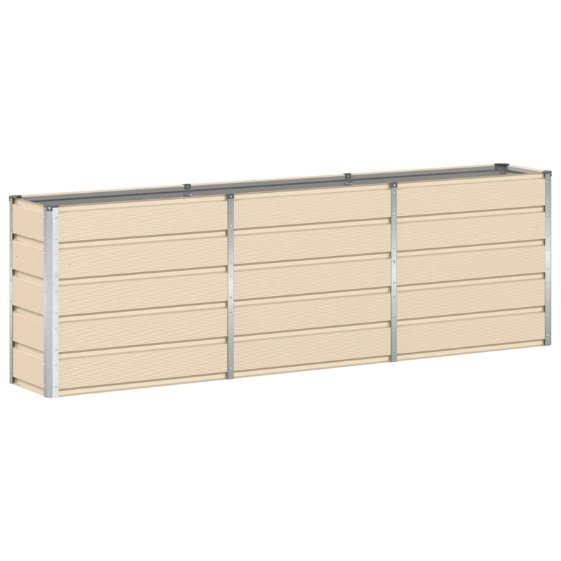 Planter Ivory 160 x 40 x 75 cm Steel