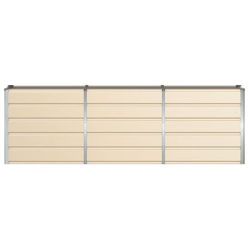 Planter Ivory 160 x 40 x 75 cm Steel