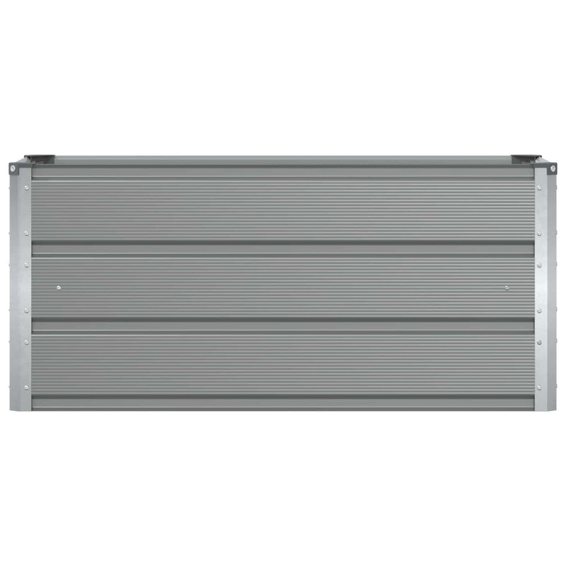 Planter Light Grey 100 x 40 x 45 cm Steel