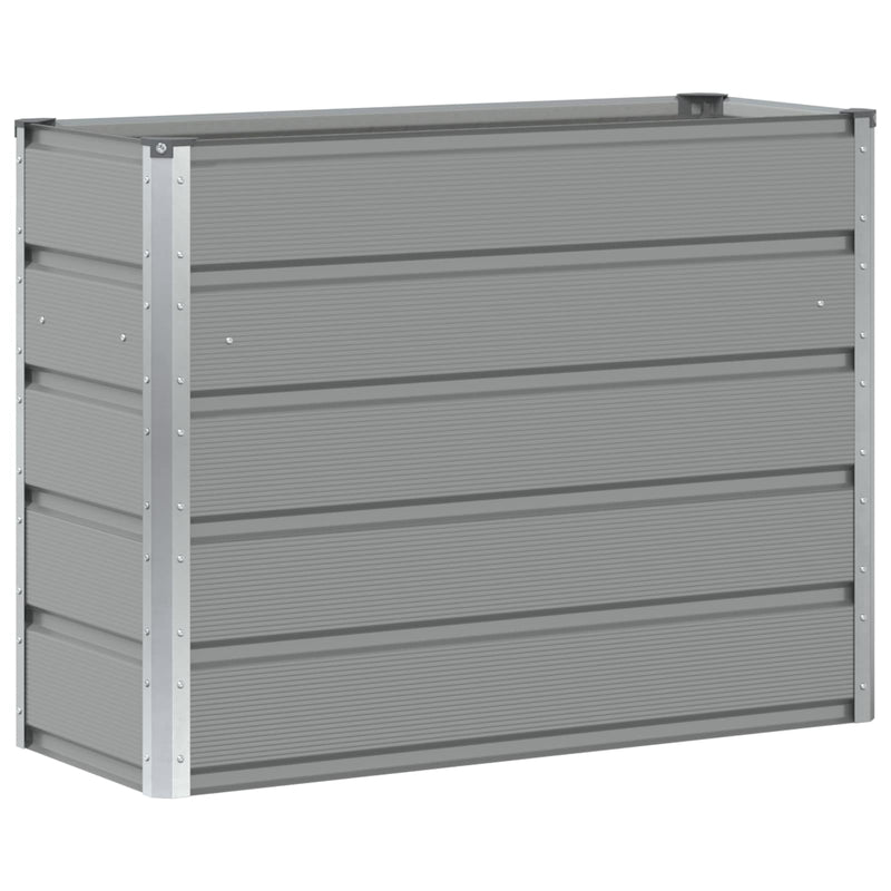 Planter Light Grey 100 x 40 x 75 cm Steel