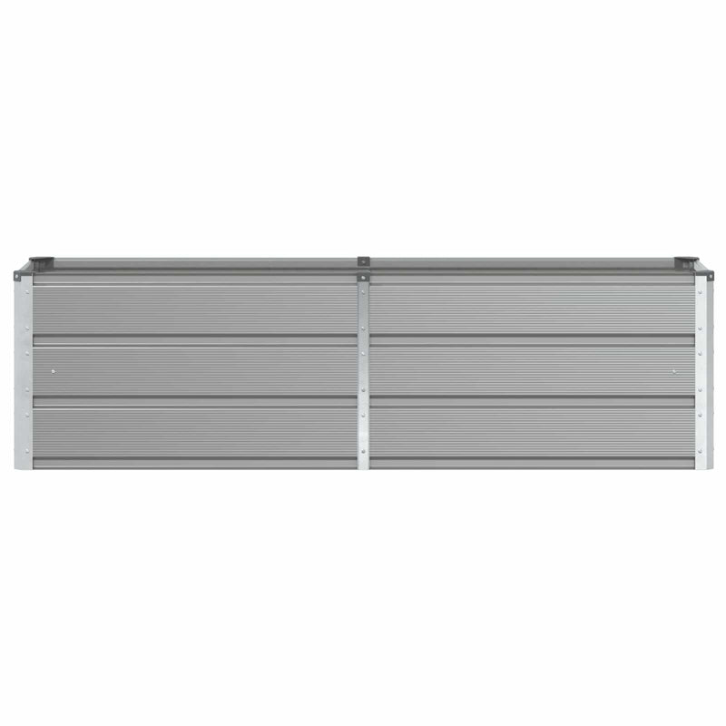 vidaXL Planter Light Grey 160 x 40 x 45 cm Steel