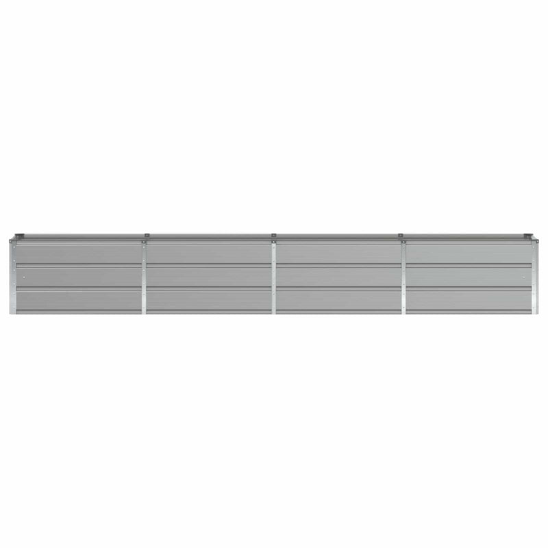 Planter Light Grey 320 x 40 x 45 cm Steel