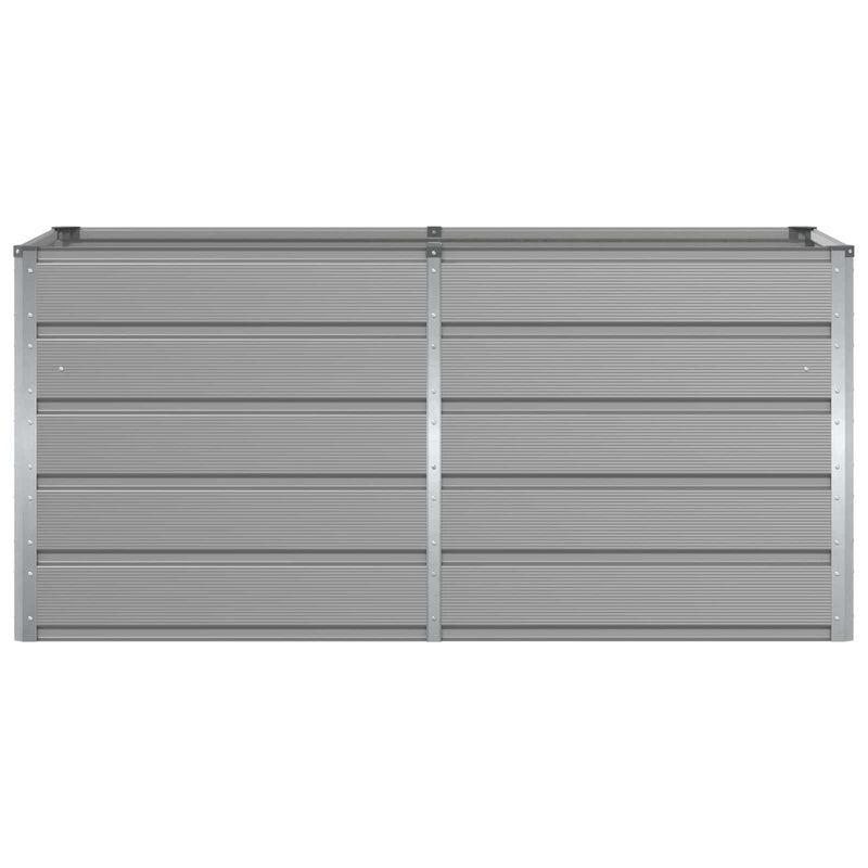 vidaXL Planter Light Grey 160 x 80 x 75 cm Steel