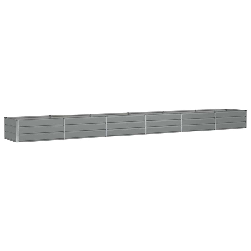 Planter Light Grey 600 x 80 x 45 cm Steel