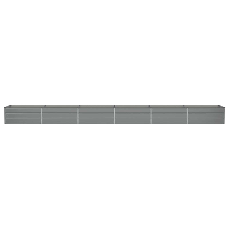 Planter Light Grey 600 x 80 x 45 cm Steel