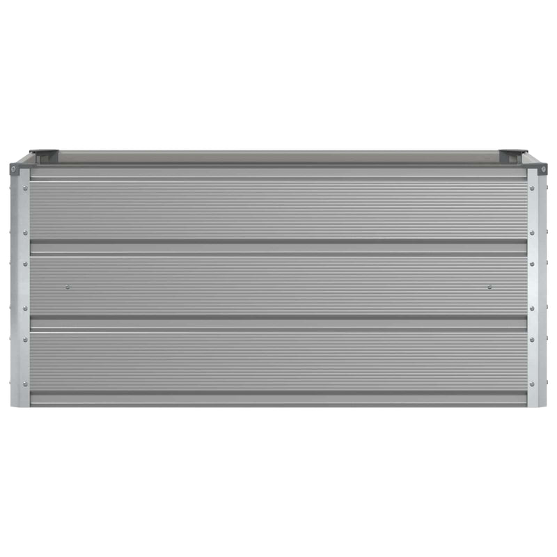 Planter Light Grey 100 x 50 x 45 cm Galvanised Steel