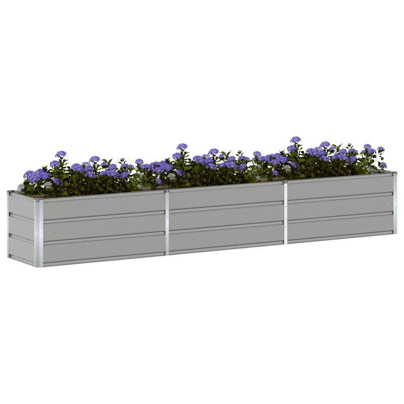Planter Light Grey 480 x 50 x 45 cm Galvanised Steel