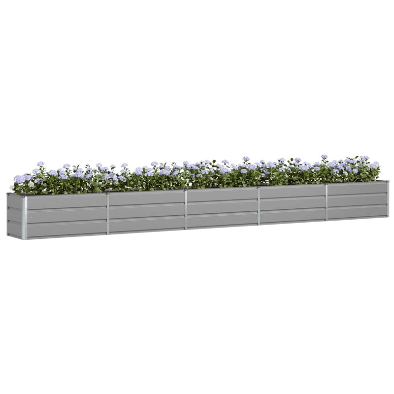 Planter Light Grey 480 x 50 x 45 cm Galvanised Steel