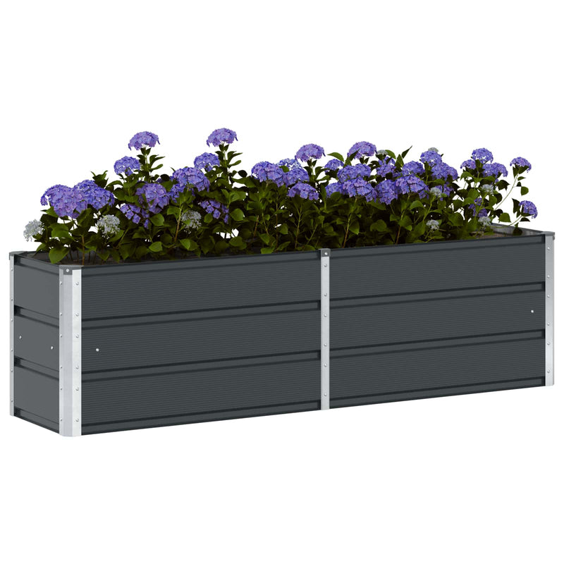 vidaXL Planter Anthracite 160 x 40 x 45 cm Steel