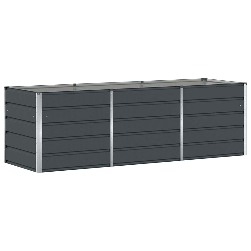 Planter Anthracite 240 x 80 x 75 cm Steel