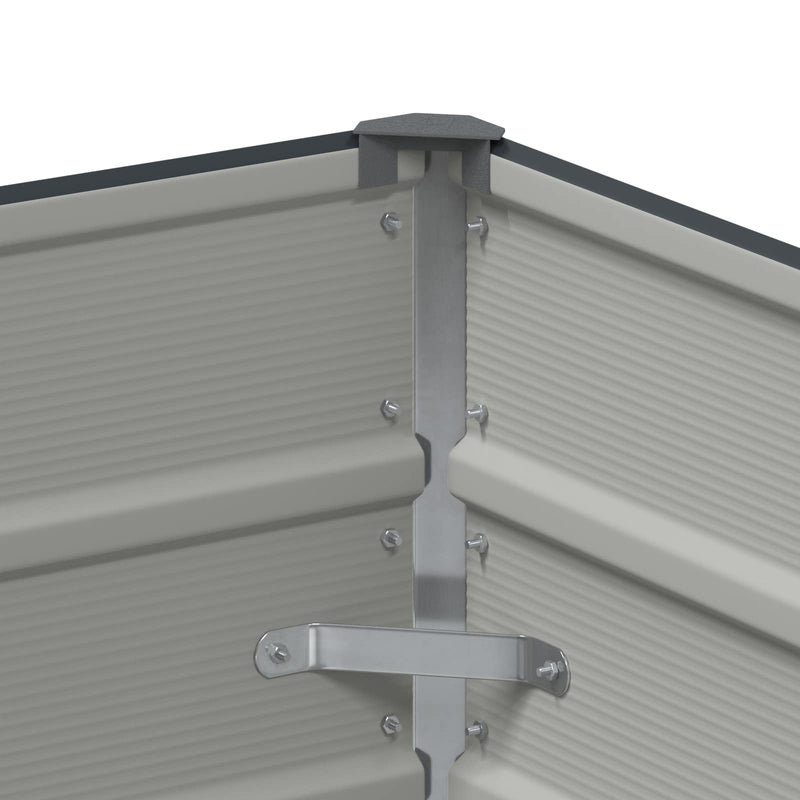 Planter Anthracite 480 x 50 x 45 cm Galvanised Steel
