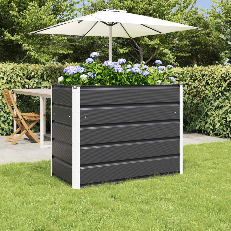 Planter Anthracite 480 x 50 x 45 cm Galvanised Steel