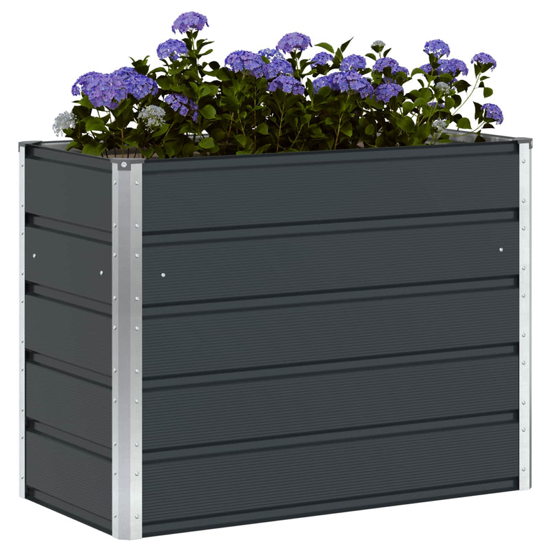 Planter Anthracite 480 x 50 x 45 cm Galvanised Steel