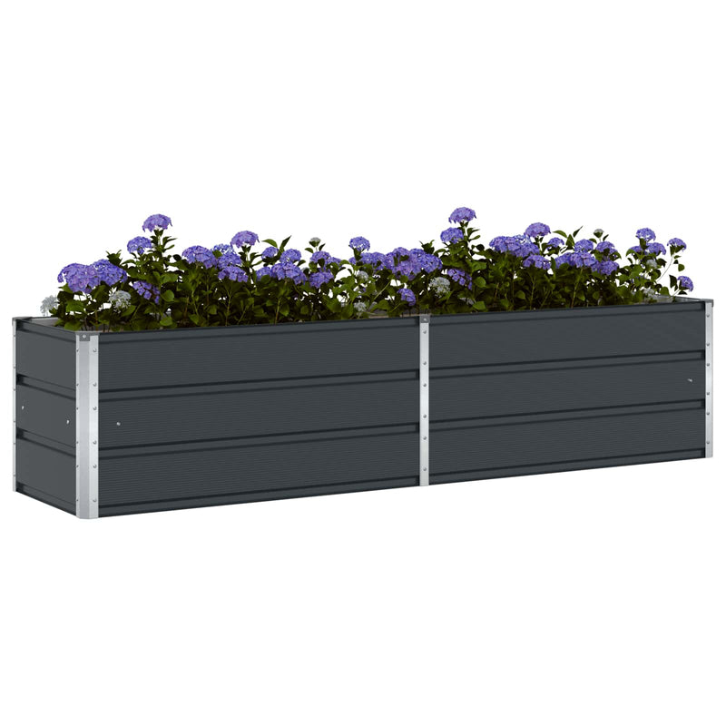 Planter Anthracite 480 x 50 x 45 cm Galvanised Steel