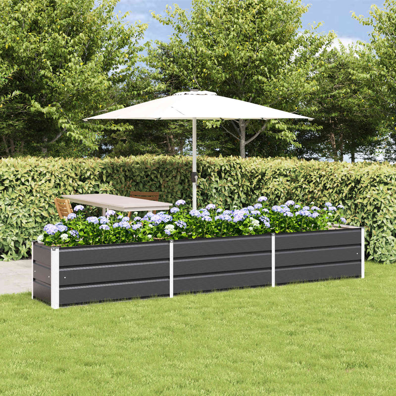 Planter Anthracite 480 x 50 x 45 cm Galvanised Steel