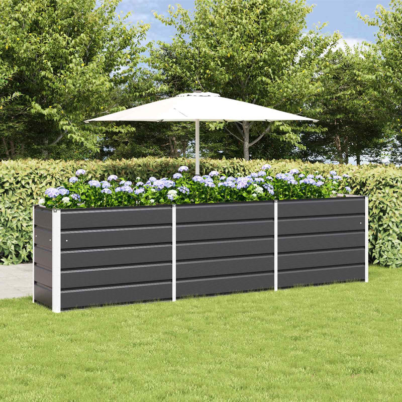 Planter Anthracite 480 x 50 x 45 cm Galvanised Steel