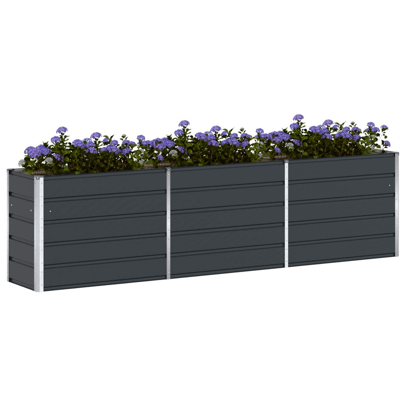 Planter Anthracite 480 x 50 x 45 cm Galvanised Steel
