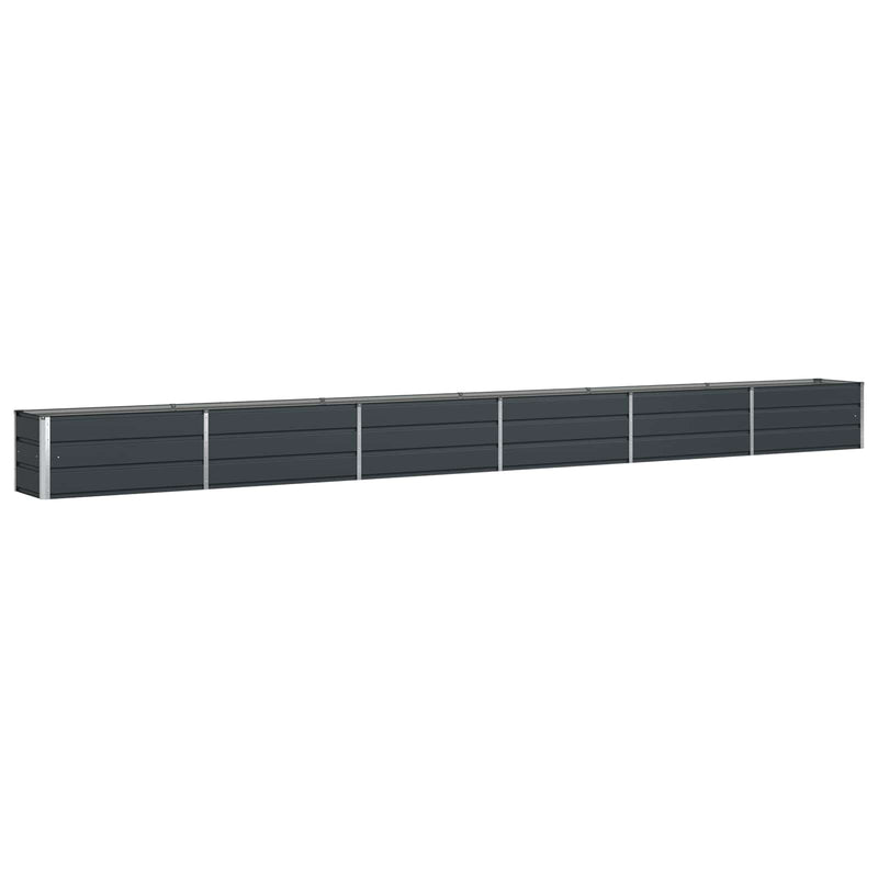Planter Anthracite 480 x 50 x 45 cm Galvanised Steel