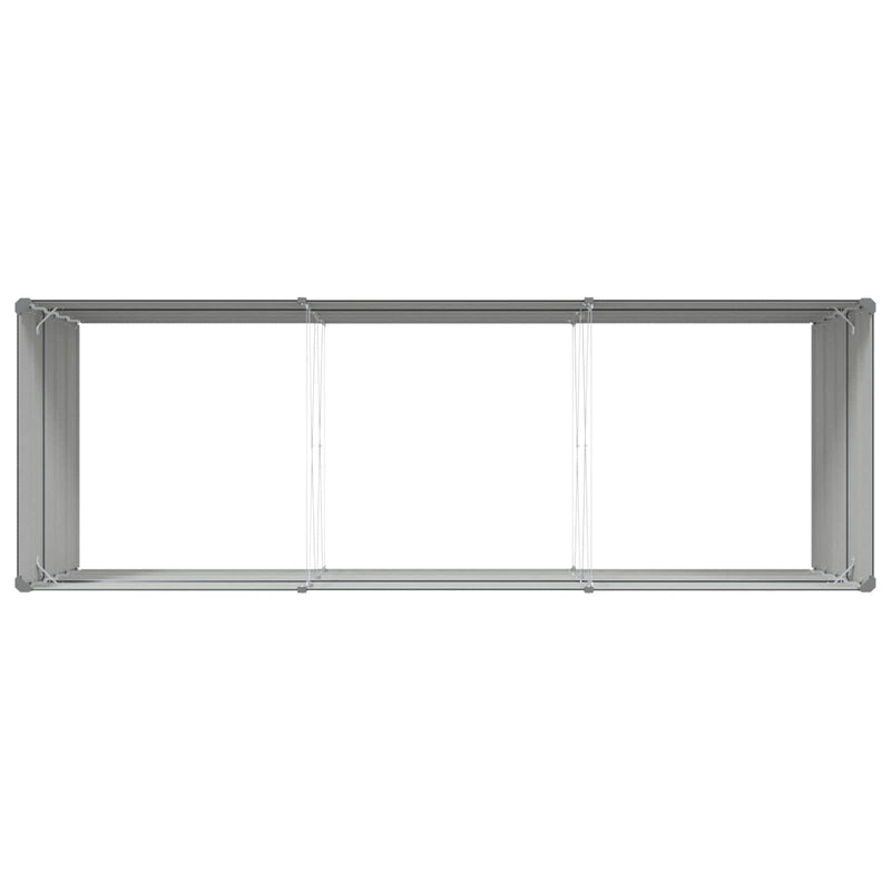 Planter Anthracite 195 x 100 x 45 cm Galvanised Steel