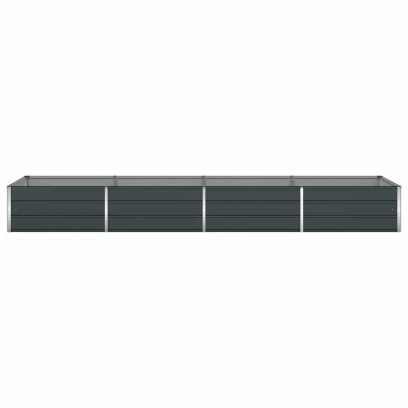 Planter Anthracite 195 x 100 x 45 cm Galvanised Steel