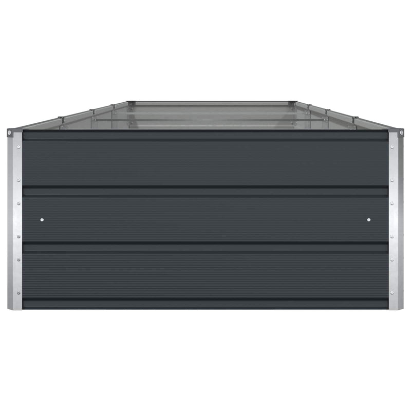 Planter Anthracite 195 x 100 x 45 cm Galvanised Steel