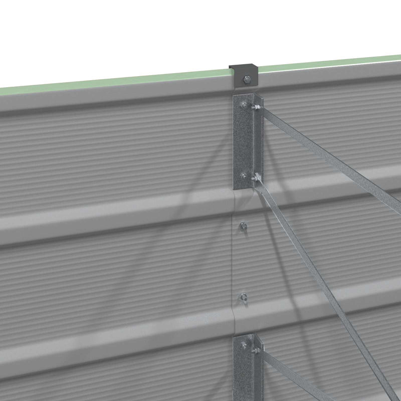 vidaXL Planter Green 160 x 40 x 45 cm Steel