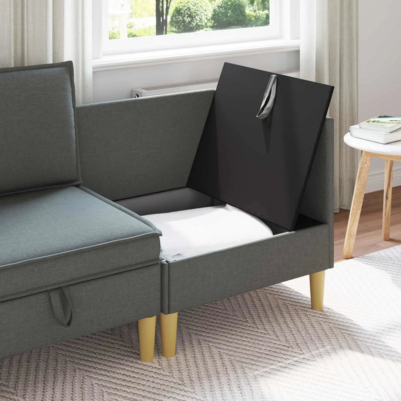 Storage Ottoman Dark Grey