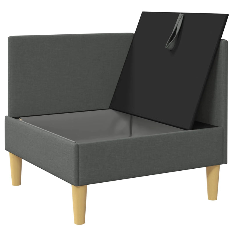 Storage Ottoman Dark Grey