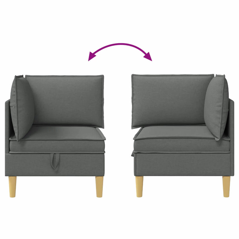 Storage Ottoman Dark Grey