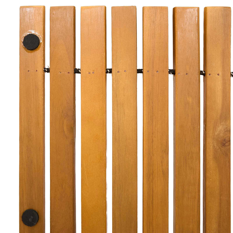 Bath Mat Brown 100 x 60 cm Solid Acacia Wood