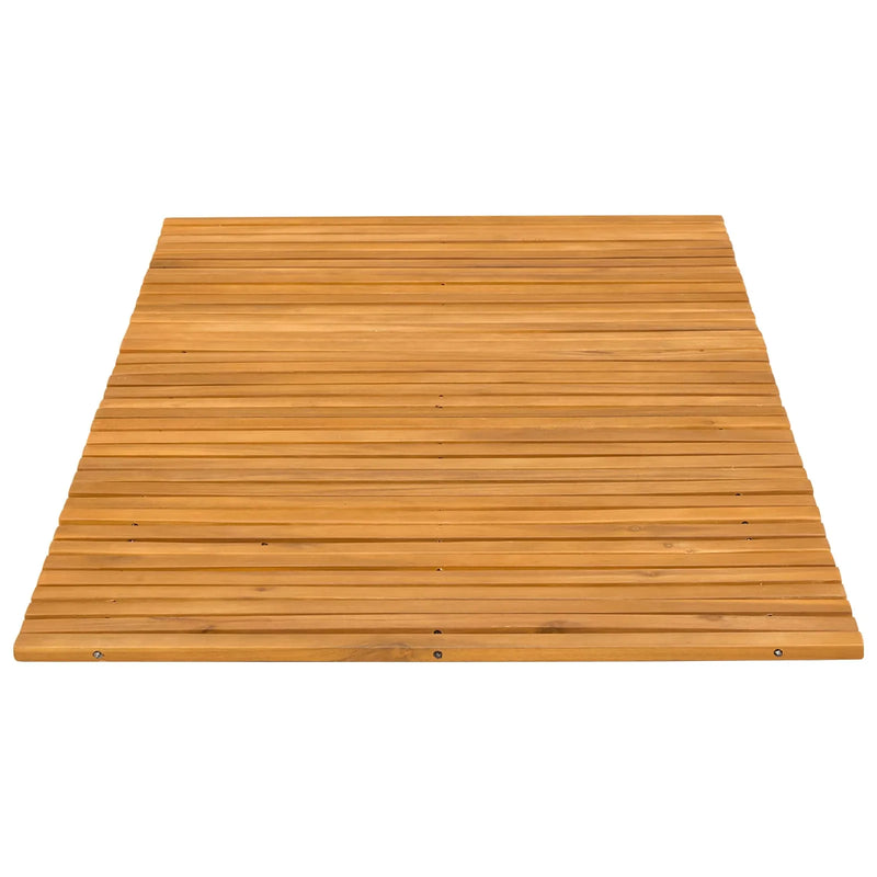 Bath Mat Brown 100 x 60 cm Solid Acacia Wood