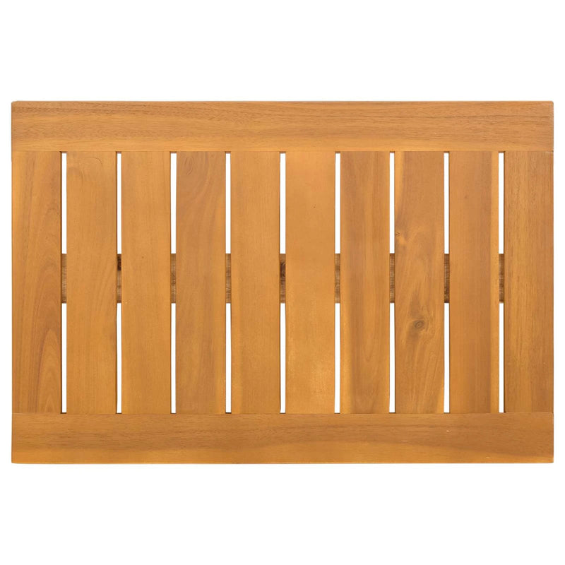 Bath Mat Plain Brown 60 x 40 cm Solid Acacia Wood
