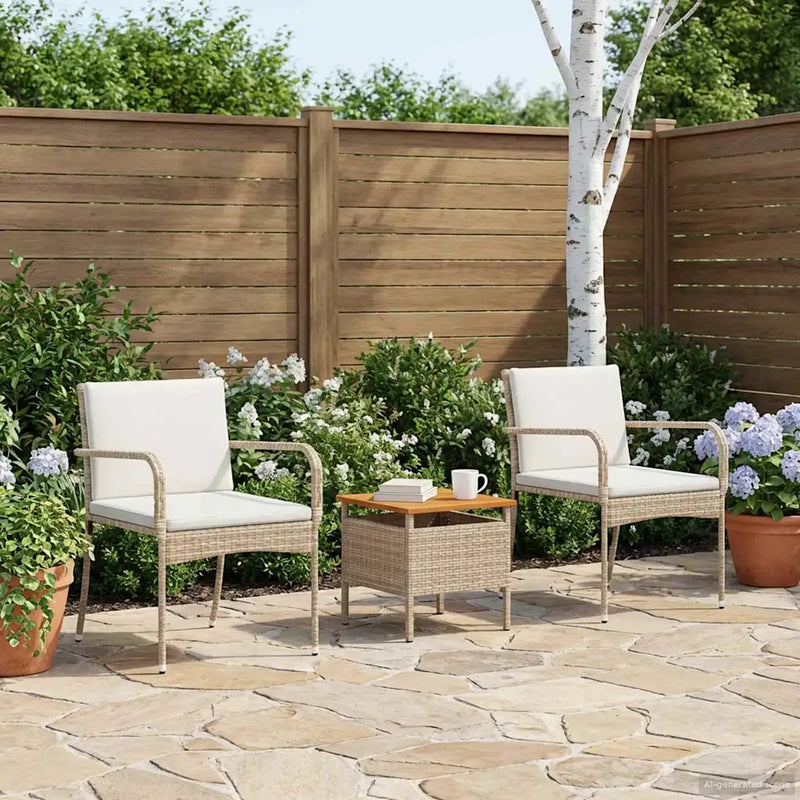 Garden set with Cushion steel