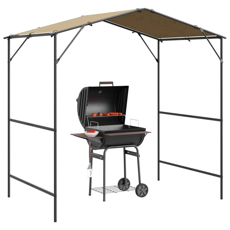 BBQ Gazebo 239.5 x 148 x 233.5 cm Beige