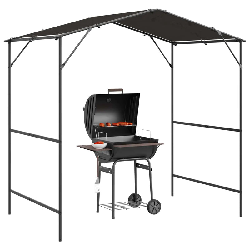 BBQ Gazebo 239.5 x 148 x 233.5 cm Anthracite