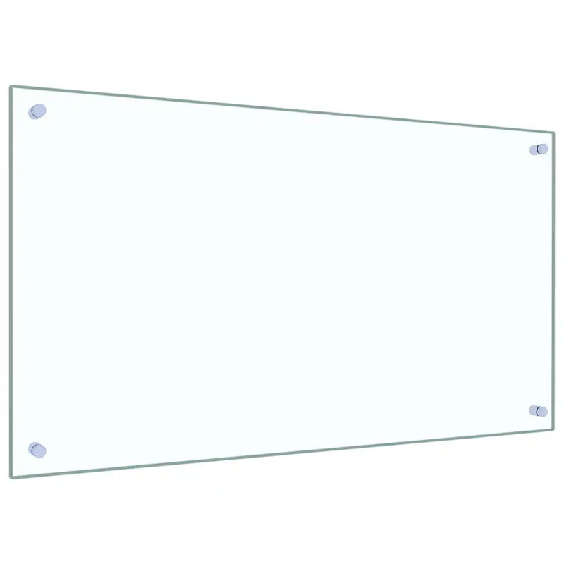Kitchen Backsplash 2 pcs Transparent 90 x 50 cm Tempered Glass